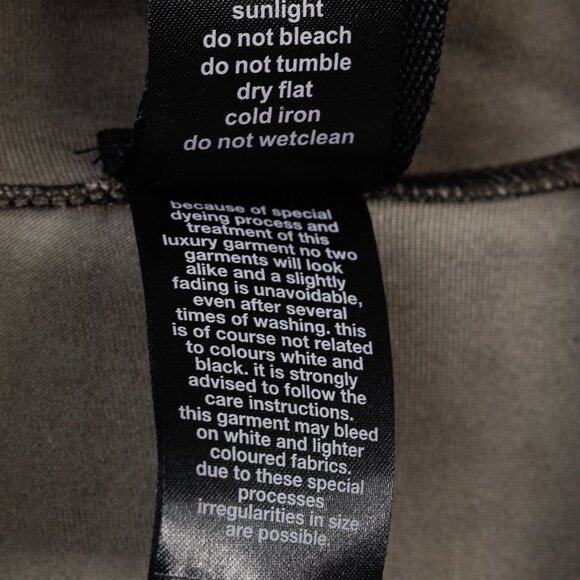 Rundholz Distressed Brown Grey Ombre Rounded Hem Cardigan, Size S - Picture 12 of 13